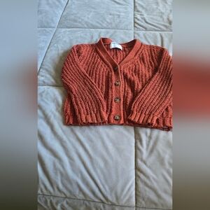 Old Navy Kids Burnt Orange Knit Sweater